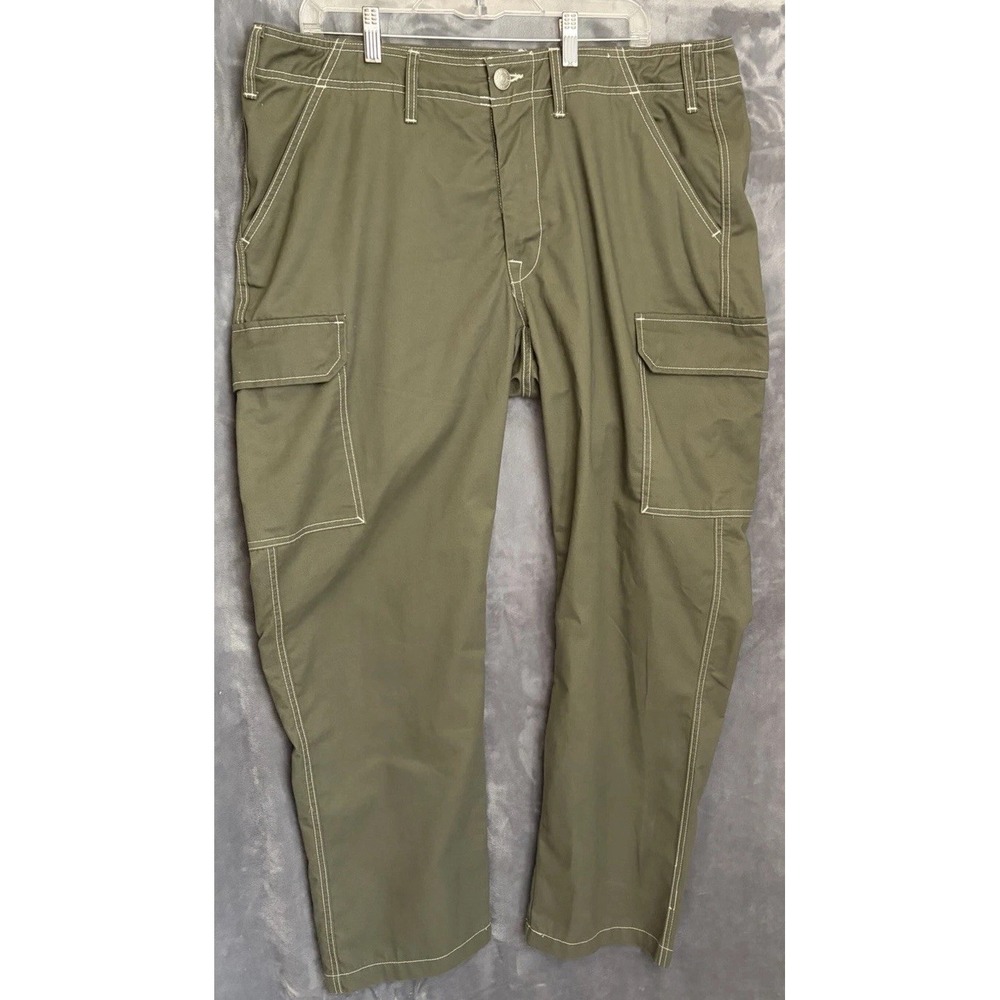 True Religion Cargo Pants Mens Size 36-actual 38x31.5 NWTGreen Olive Khaki